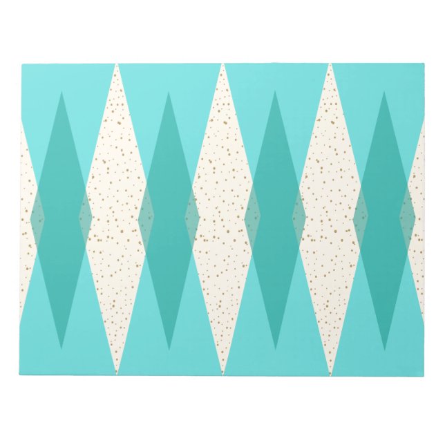 Bloc-notes du Jacquard moderne du milieu du siècle (Devant)