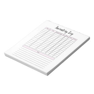 Bloc-notes du journal des stocks pour petites entr