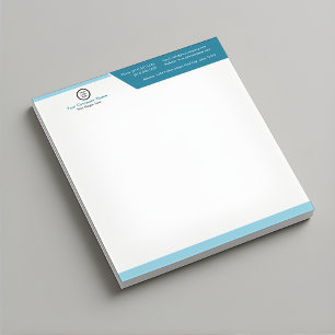 Bloc-notes du logo d'entreprise   Bloc-notes d'aff