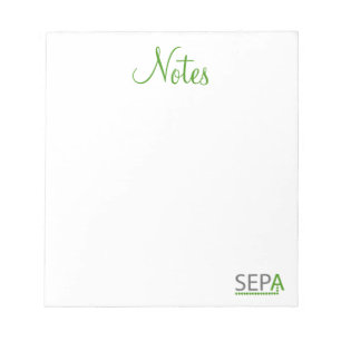 Bloc-notes du logo SEPA