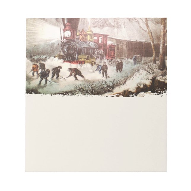 Bloc-notes du train à neige (Devant)