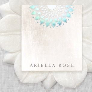 Bloc-notes élégant de Lotus Floral Turquoise