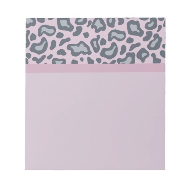 Bloc-notes Empreinte de léopard Lavender (Devant)