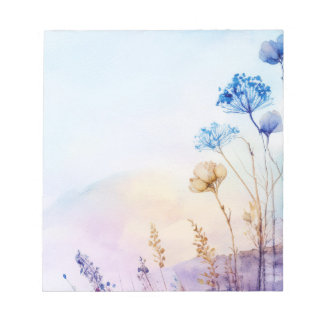 Bloc-notes en aquarelle florale