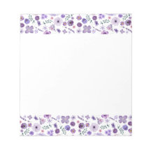 Bloc-notes en fleur floral - Bliss à bordure blanc
