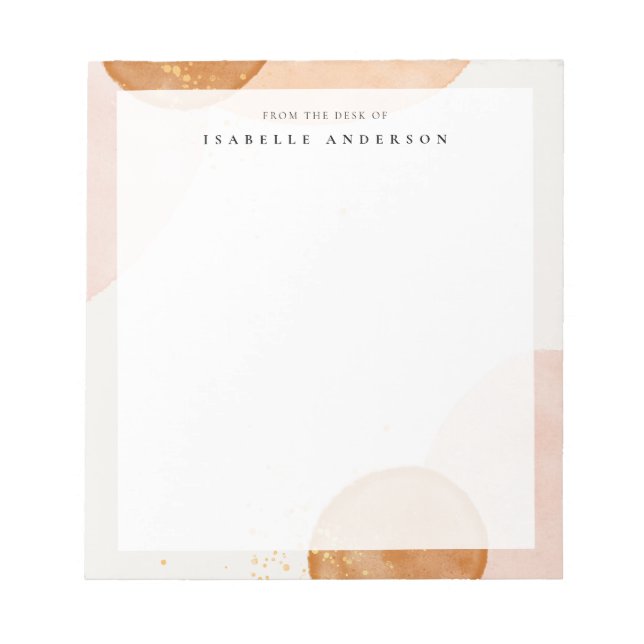 Bloc-notes en forme d'aquarelle Abstraite (Devant)