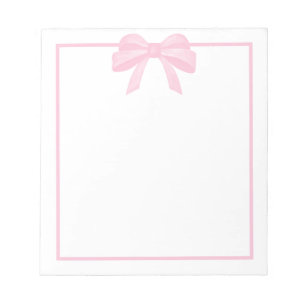 Bloc-notes en forme de fond rose aquarelle
