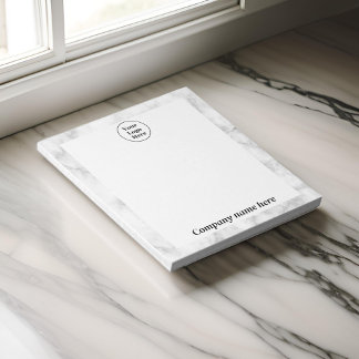 Bloc-notes en marbre blanc