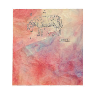 Bloc-notes en marbre rose