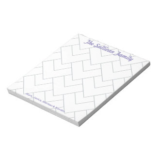 Bloc-notes familial personnalisé, papeterie person