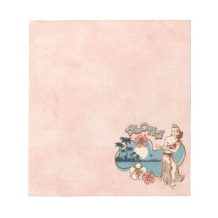 Bloc-notes Fille de Hula Aloha