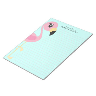 Bloc-notes fixe Flamant rose Tropical Kids