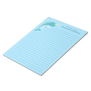 Bloc-notes fixe Narwhal Kid's Cute