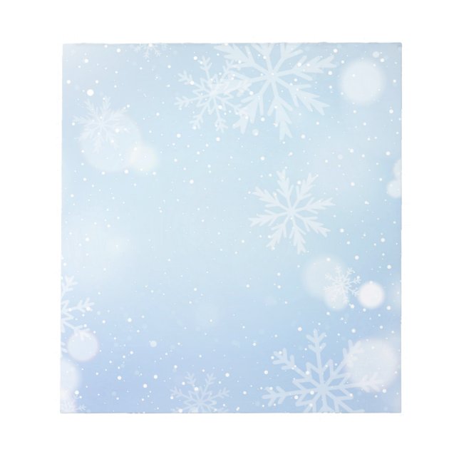 Bloc-notes Flocons de Noël (Devant)