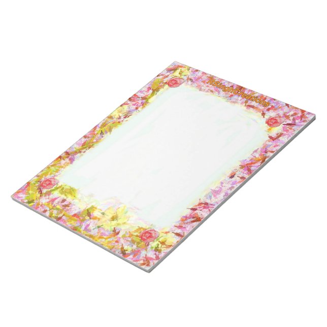Bloc-notes floral (Incliné)