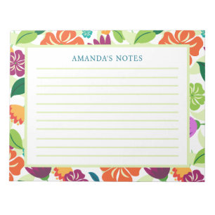 Bloc-notes floral