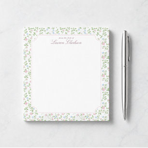 Bloc-notes floral Cottagecore From The Desk