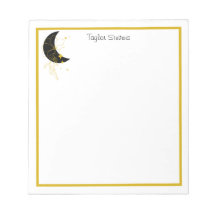 Bloc-notes floral Crescent Moon personnalisé