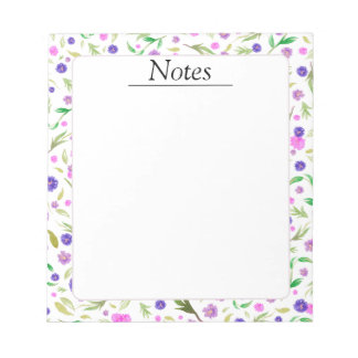Bloc-notes floral - Joli cadeau pour maman ou elle