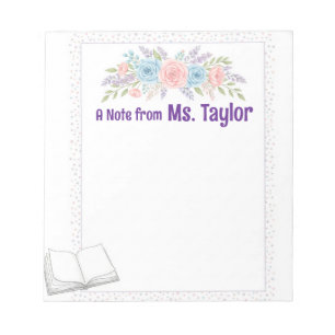 Bloc-notes floral Pastel