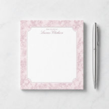 Bloc-notes floral rose toile