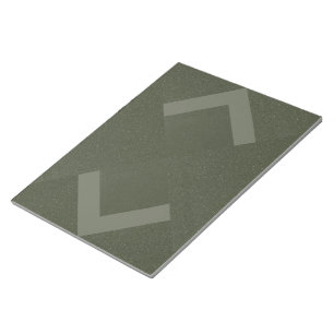 Bloc-notes géométrique flèches vert mousse – Perso