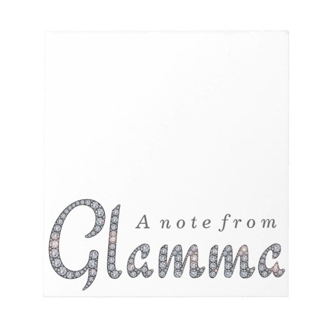 bloc-notes Glamma bling (Devant)