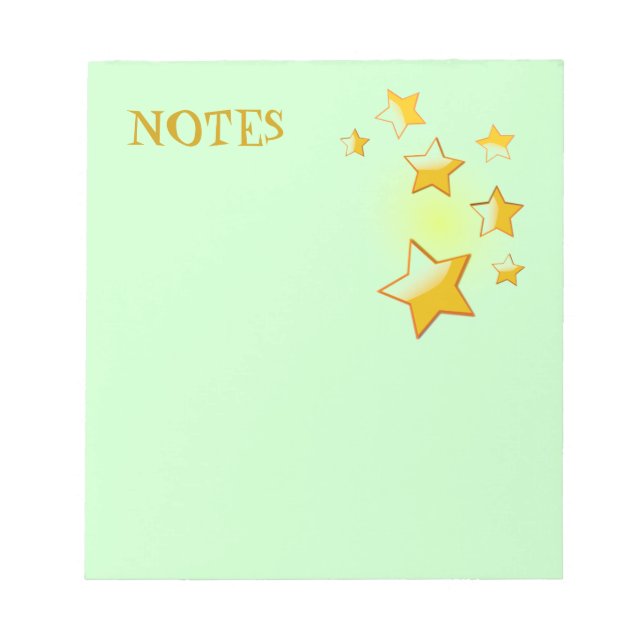 Bloc-notes Green Stars (Devant)