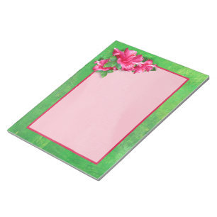 Bloc-notes Hibiscus rose