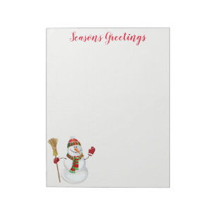 Bloc-notes Holiday Snowman