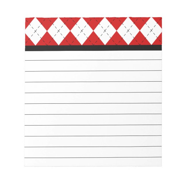 Bloc-notes Jacquard rétroactif (Devant)