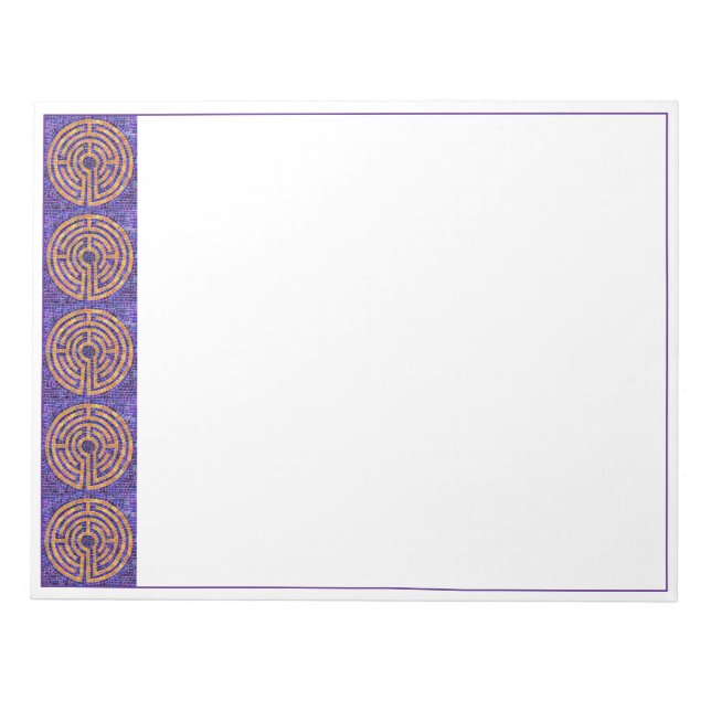 Bloc-notes LABYRINTH MOSAIC 11x8.5 (Devant)