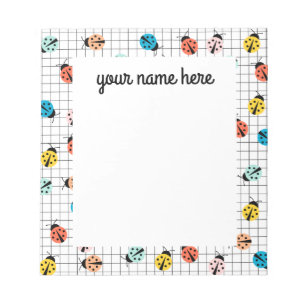 Bloc-notes Ladybug personnalisé