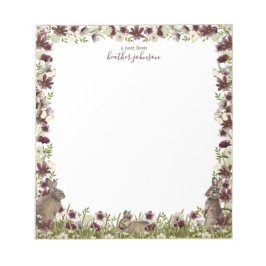 Bloc-notes Lapin Prairie de printemps Hearthlight