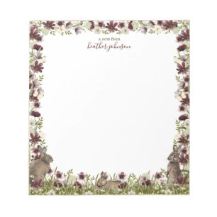 Bloc-notes Lapin Prairie de printemps Hearthlight