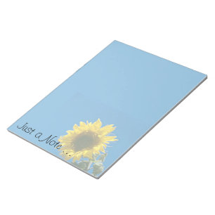Bloc-notes LG - tournesol "Juste une note"