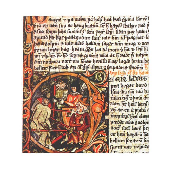 Bloc-notes manuscrit médiéval (Devant)