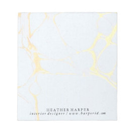 Bloc-notes - Marbre bleu et or