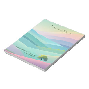 Bloc-notes minimaliste Pastel personnalisé