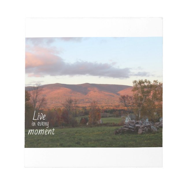 Bloc-notes Mountain Sunset (Devant)