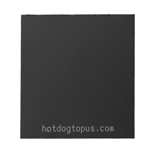 Bloc-notes noir foncé pour stylos à gel blanc et m (Devant)