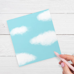 Bloc-notes non ligné Nuages Moutonneux Ciel Bleu