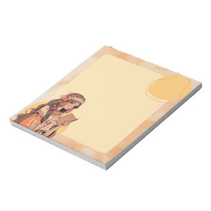 Bloc-notes Orange Simple Cute Anime Boho