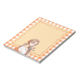 Bloc-notes Orange Simple Cute Anime Boho