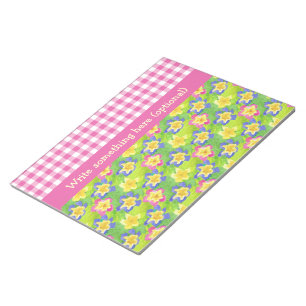 Bloc-notes ou Jotter pour personnaliser En vichy P