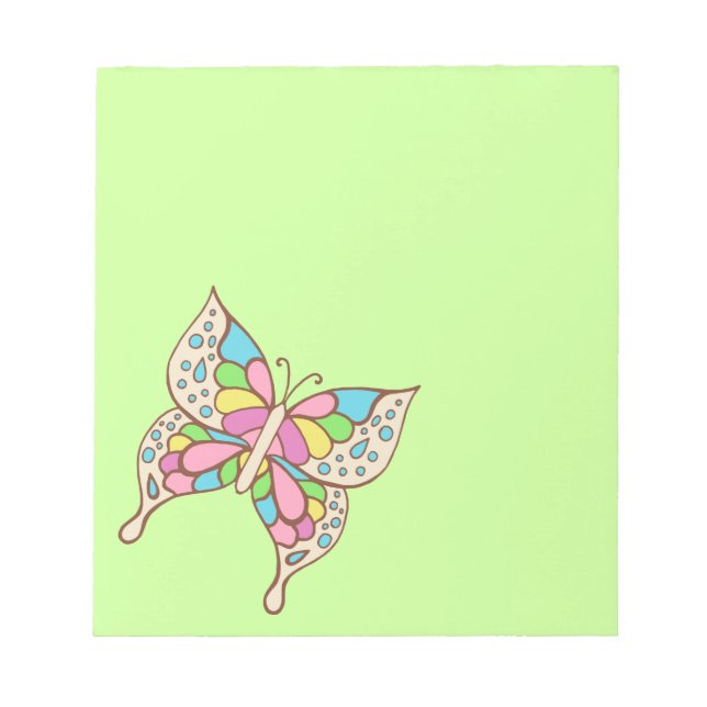 Bloc-notes Papillon Arc-en-ciel (Devant)