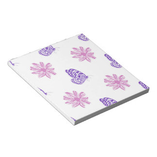 Bloc-notes papillon et fleur