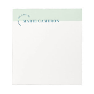 Bloc-notes Pastel simple - Vert