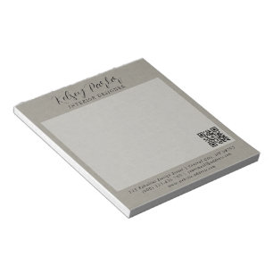 Bloc-notes personnalisable avec texture de tissu s