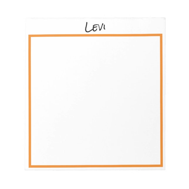 Bloc-notes personnalisé (Devant)